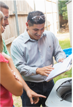 a home inspector uses home inspection report creator on a tablet